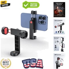 Rotatable Tripod Mount for Smartphones with 2 Cold Shoes - Perfect for Streaming