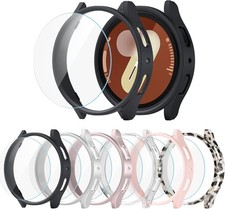 6 Pack Hard PC Protective Bumper Shell for Samsung Galaxy Watch 7 40mm