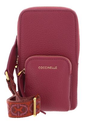 COCCINELLE Pixie Hi-Tech Phone Bag Handytasche Tasche Rosewood beere Neu