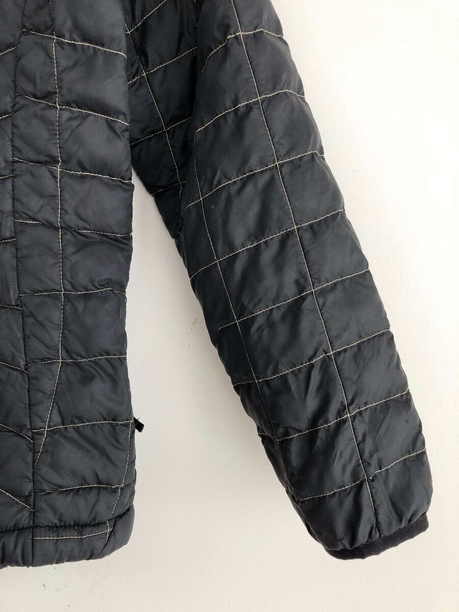 The North Face Zip-Front Poly Fill Jacket Black w/Tan The North Face Zip-Front Poly Fill Jacket Black w/Tan