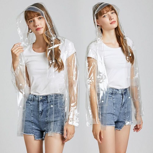 Adult Women Clear Raincoat EVA 