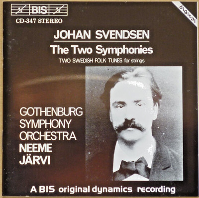 JOHAN SVENDSEN: Die zwei Symphonien. Neeme Jarvi. 1987 BIS CD. Top Zustand