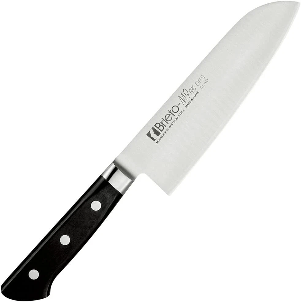 Kataoka Brieto M9pro Santoku Knife 160mm DPS CLAD M915-DPS Black plywood