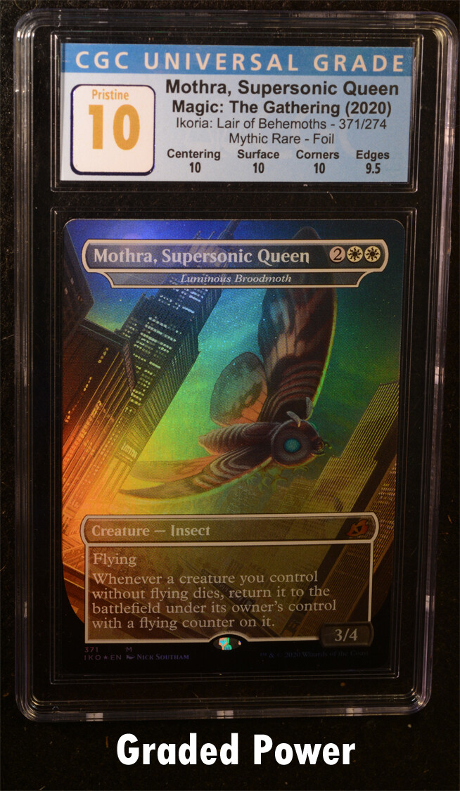 【希少】MTG 超音速女王、モスラ ロシア FOIL MTG Ikoria: Lair of Behemoths Mothra, Supersonic Queen CGC 10 Foil