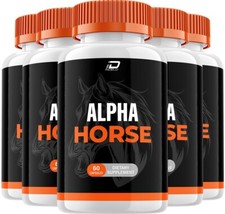 ( 5 Pack) Alpha Horse for Men Capsules - AlphaHorse Vitamin Complex Pills