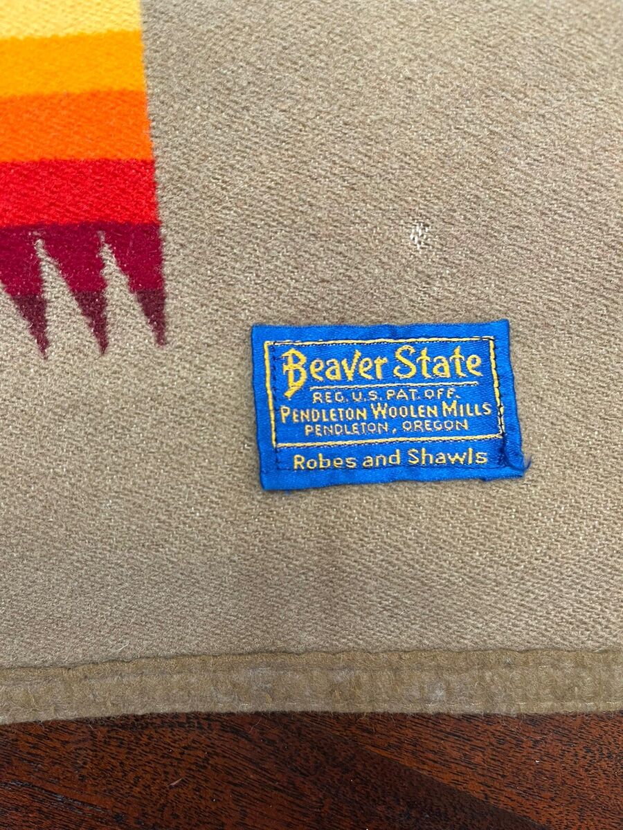 Beaver State Pendleton ブランケット Vintage Pendleton Beaver State Classic Native American