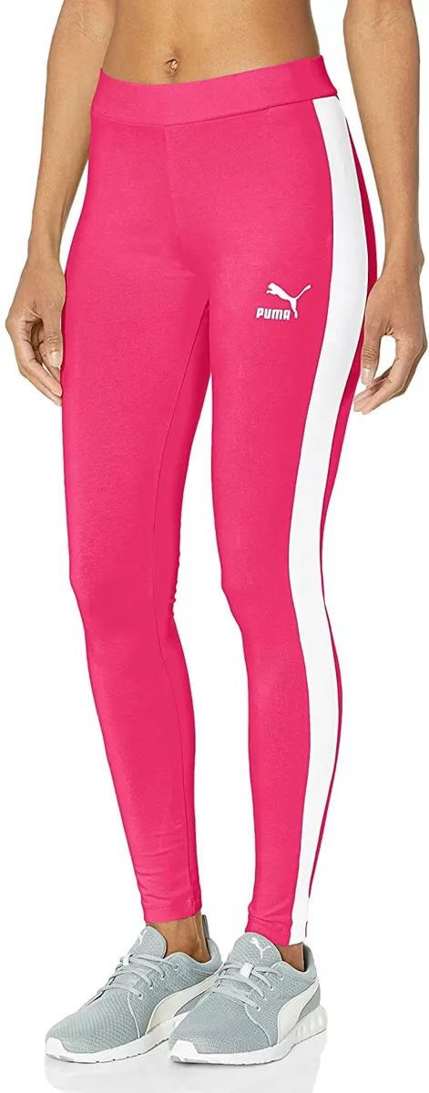 PUMA Women's Classics T7 Leggings, Bright Rose, X-Small