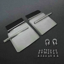 Stainless Steel  24"x 24" Quarter Fender Semi Truck Freightliner Volvo VNL Pair