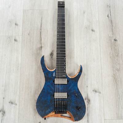 Mayones Hydra Elite 7 Headless 7-String Guitar, Trans Dirty