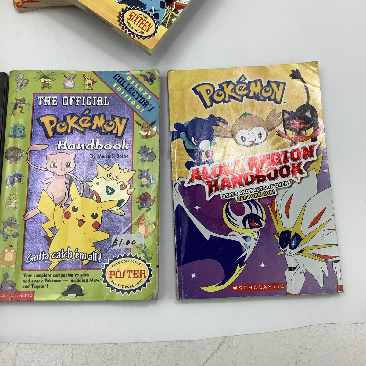 Original 1999 Pokemon Book Set 1-13 + Handbooks & Guides, Pikachus