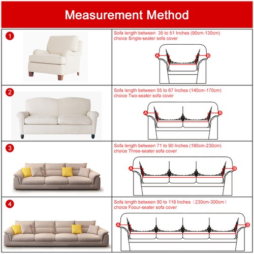 Velvet Couch Covers Thickened Stretch Non-Slip Furniture Protector 1/2/3/4 Seat - Picture 3 of 71