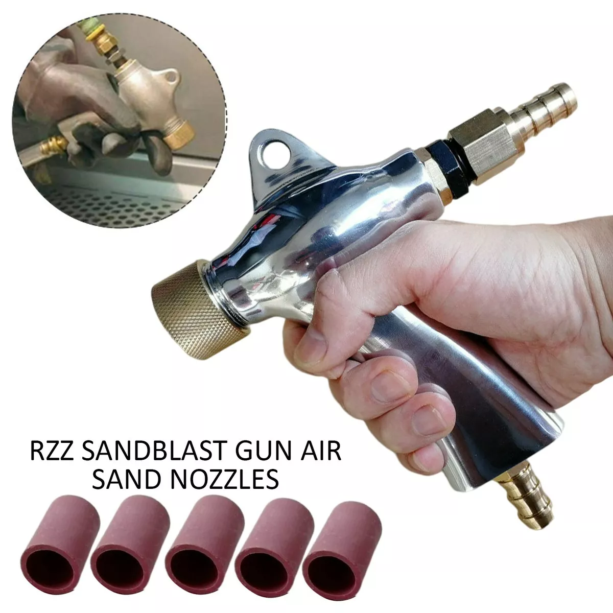 Air Sandblaster Blasting Gun Ceramic Nozzles for 990L 1200L