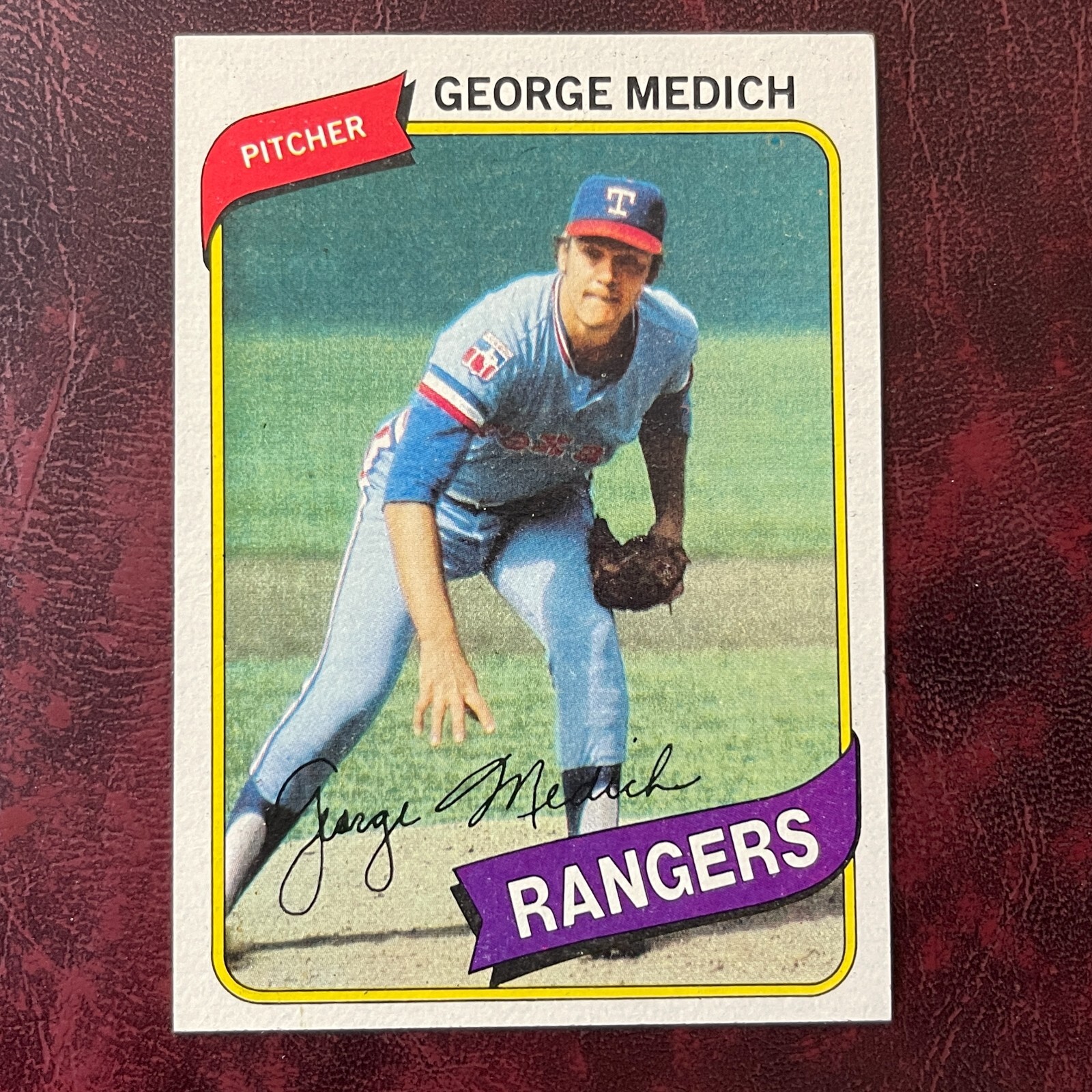 1980 Topps Set GEORGE DOC MEDICH #336 TEXAS RANGERS - NR-MINT *HIGH GRADE*