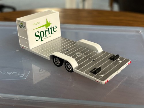 M2 Machines Auto Haulers Tandem Trailer - White & Silver - Sprite - Picture 6 of 9