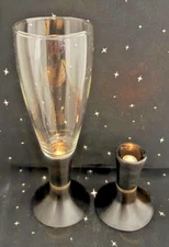VTG David Douglass "After Hours" Light-Up Beer Glass 1960's 1 Complete 1 Base
