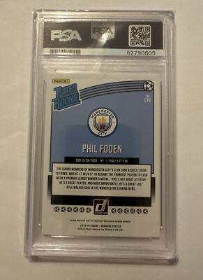PHIL FODEN 2018 DONRUSS PRESS PROOF RED PSA 9 MINT RATED PHIL FODEN 2018 DONRUSS PRESS PROOF RED PSA 9 MINT RATED