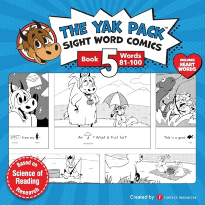 The Yak Pack: Sight Word Comics: Book 5: Comic Books to - Paperback NEW Resource