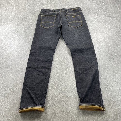 Armani Jeans Raw Selvedge Denim Jeans W 35 L 33