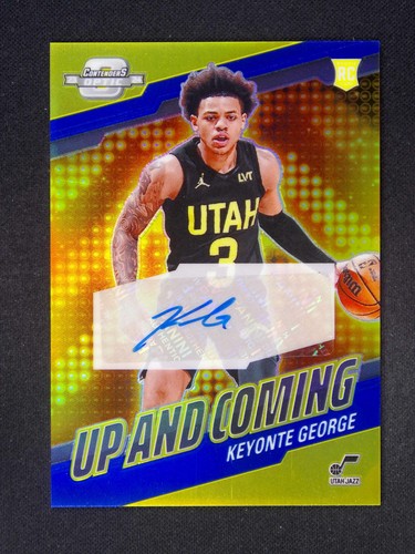 2023-24 Contenders Optic Keyonte George RC Rookie UP And Coming Auto Blue /75