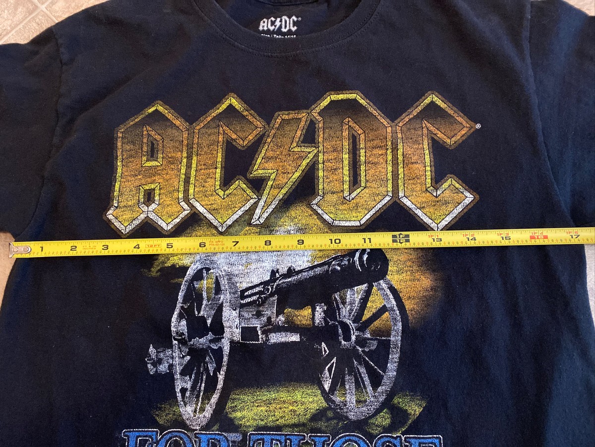 AC/DC For Those About To Rock 1981 1982 Album Concert Logo T Shirt Youth 14/16 AC/DC For Those About To Rock 1981 1982 Album Concert Logo T Shirt Youth 14/16