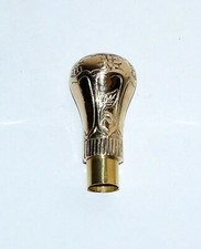 Brass handle golden rounder head style handle for walking stick cane top topper