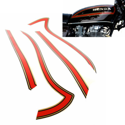 Honda CB 550 K3 tank decor decorative strips tank decal decor kit fuel tank stripes