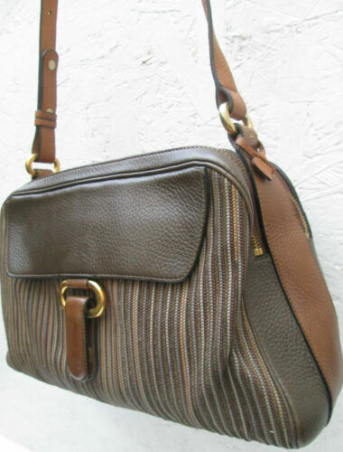Sac Delvaux Mousson Cuir Grainé Noir Et Taupe – Occasion, état Excellent