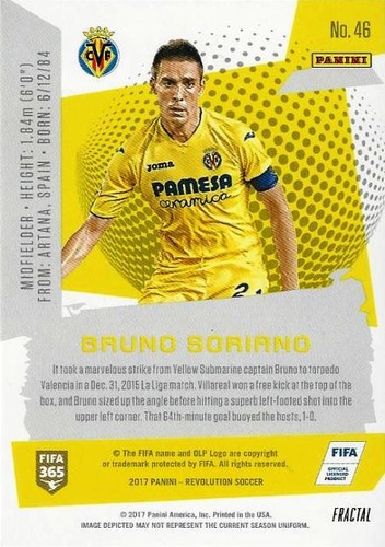 Panini Revolution Soccer 2017 - base común - paralelo fractal - Villarreal CF - Imagen 6 de 6