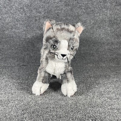 IKEA Lilleplutt Gray Tabby Cat Plush Toy inch Kitty Stuffed