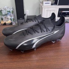 Puma ULTRA ULTIMATE FG/AG Men s 12.5 Soccer Cleats Black-Asphalt 107311-02 NEW