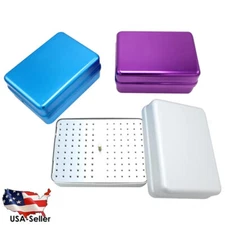 REDLAND 120 Holes 1 plug Aluminum Bur Holder Stand Disinfection Box