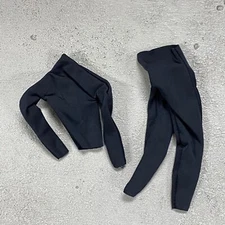 SU-MBS-BLK: 1/12 Black bodysuit for 6" Medium to Slim body