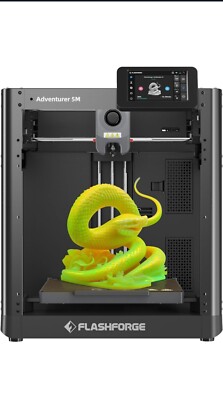 Flashforge Adventurer 5M 3D Printer, 600mm/s High Speed Printing.
