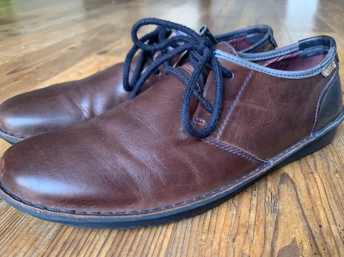 PIKOLINOS SANTIAGO BROWN LEATHER DRESS OXFORDS SHOES US MENS  display picture 2