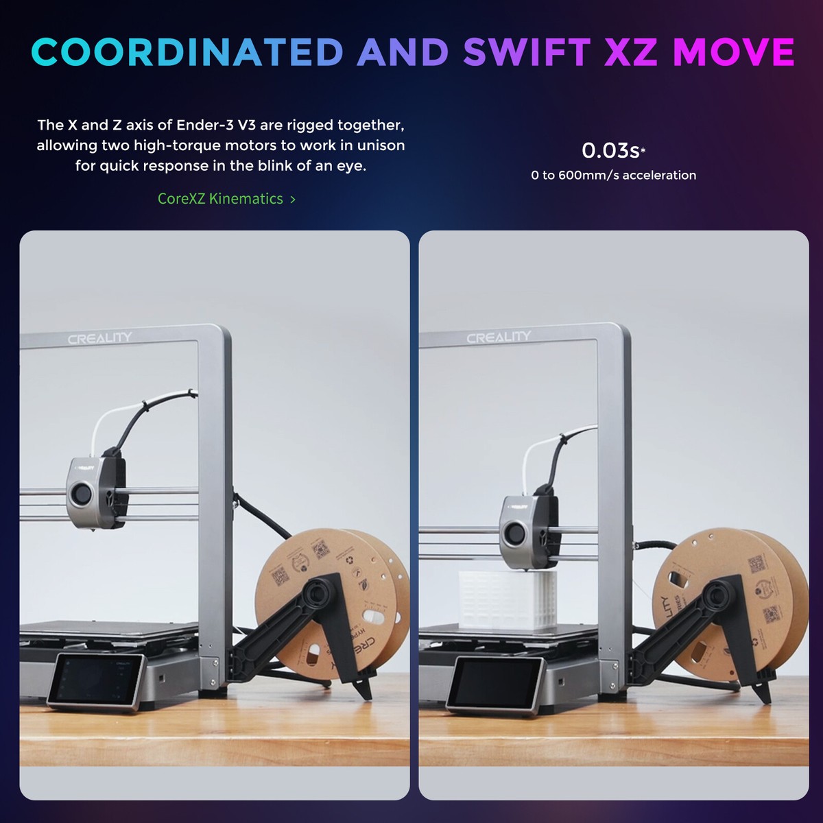 Official Creality Ender 3 V3 3D Printer 600mm/s Upgraded Official Creality Ender 3 V3 3D Printer 600mm/s Upgraded