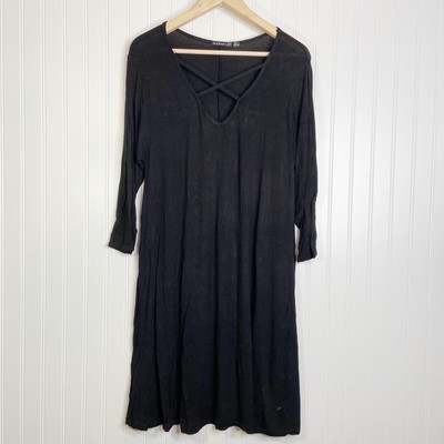 long sleeve flowy midi dress