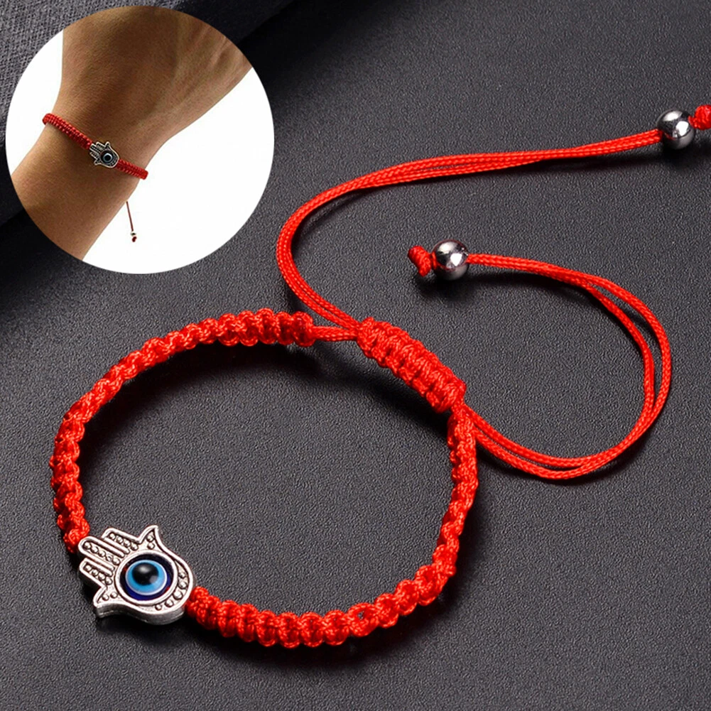 Red String Hand-made Blue Evil Eye Lucky Kabbalah Bracelet Fashion Jewelry  Gifts