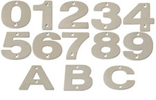 Large Stainless Steel Door Numbers 75mm 3"  150mm 6" Modern House Metal Numerals