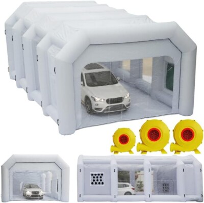 33x16.5x10Ft Inflatable Paint Booth Portable Spray Booth for Vehicle