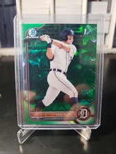 Jace Jung 2022 Bowman Draft Sapphire Chrome Green Refractor BDC-15 /50