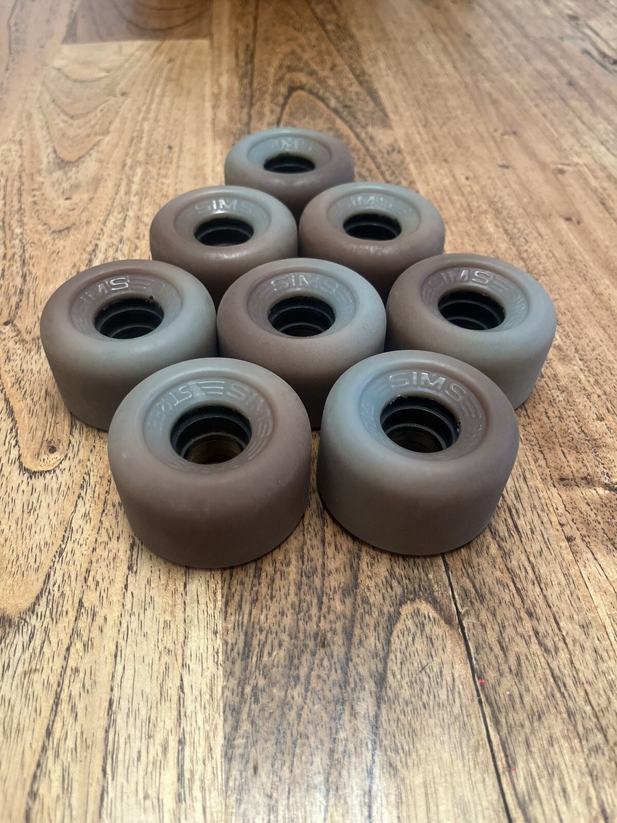 ORIGINAL 90s Two Tone Sims Street Snake Quad Rollerskate Wheels