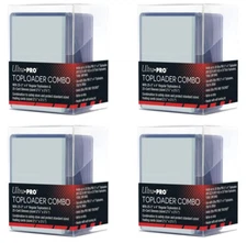 Ultra Pro Top Loaders & Soft Sleeves 3x4 Combo Box | 100 Toploader Penny Bundle