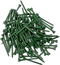 100PCS Green Golf Tees Wooden 3-1/4 Inch 83mm Bulk Reduce Side Spin Friction