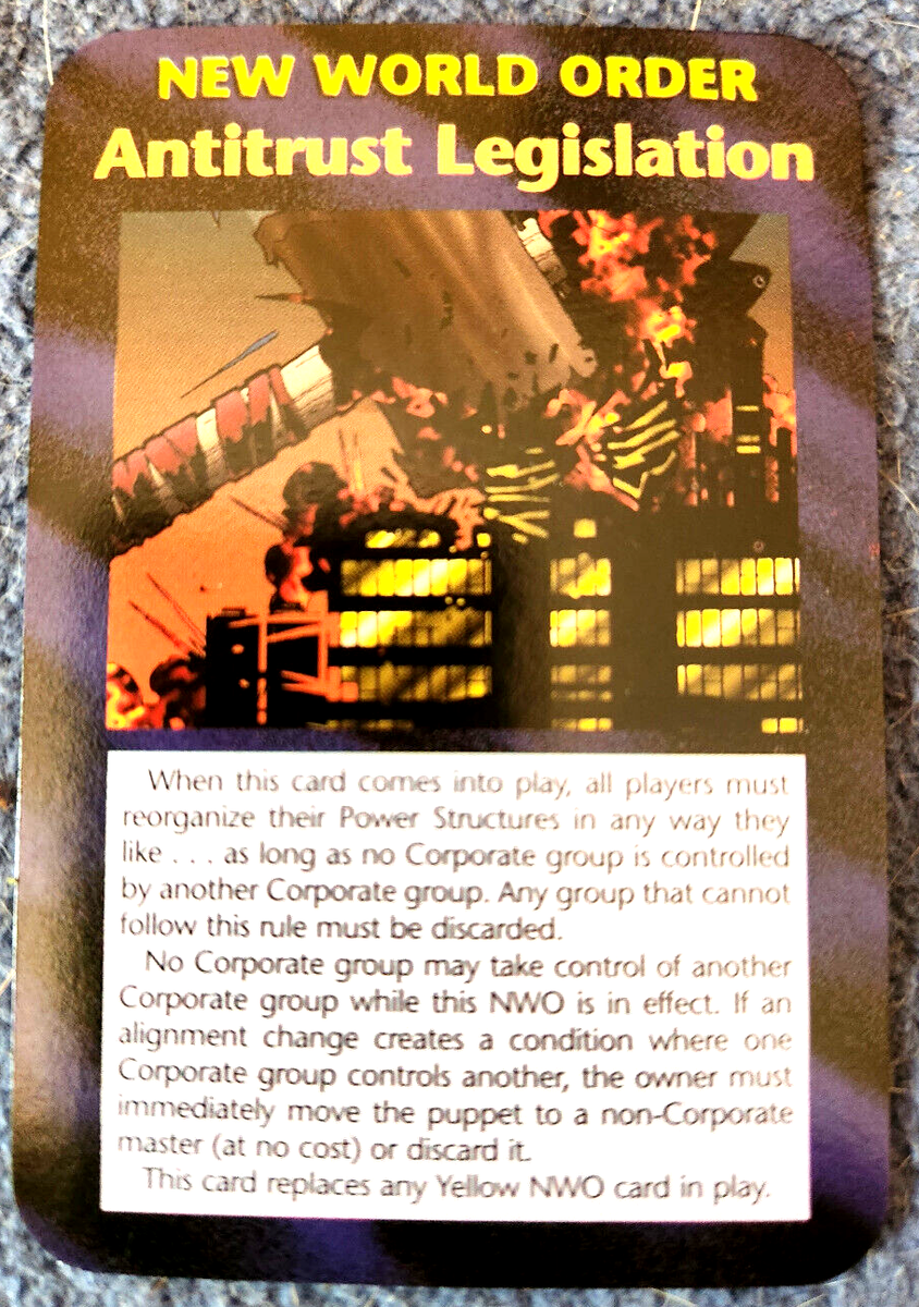 INWO Illuminati CCG Anti Trust Legislation New World Order Steve