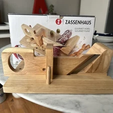 Zassenhaus Gourmet Charcuterie Slicer All Wood. New