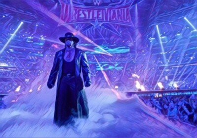 Classic Sports Prints - The Undertaker WWF WWE- HUGE Canvas Print