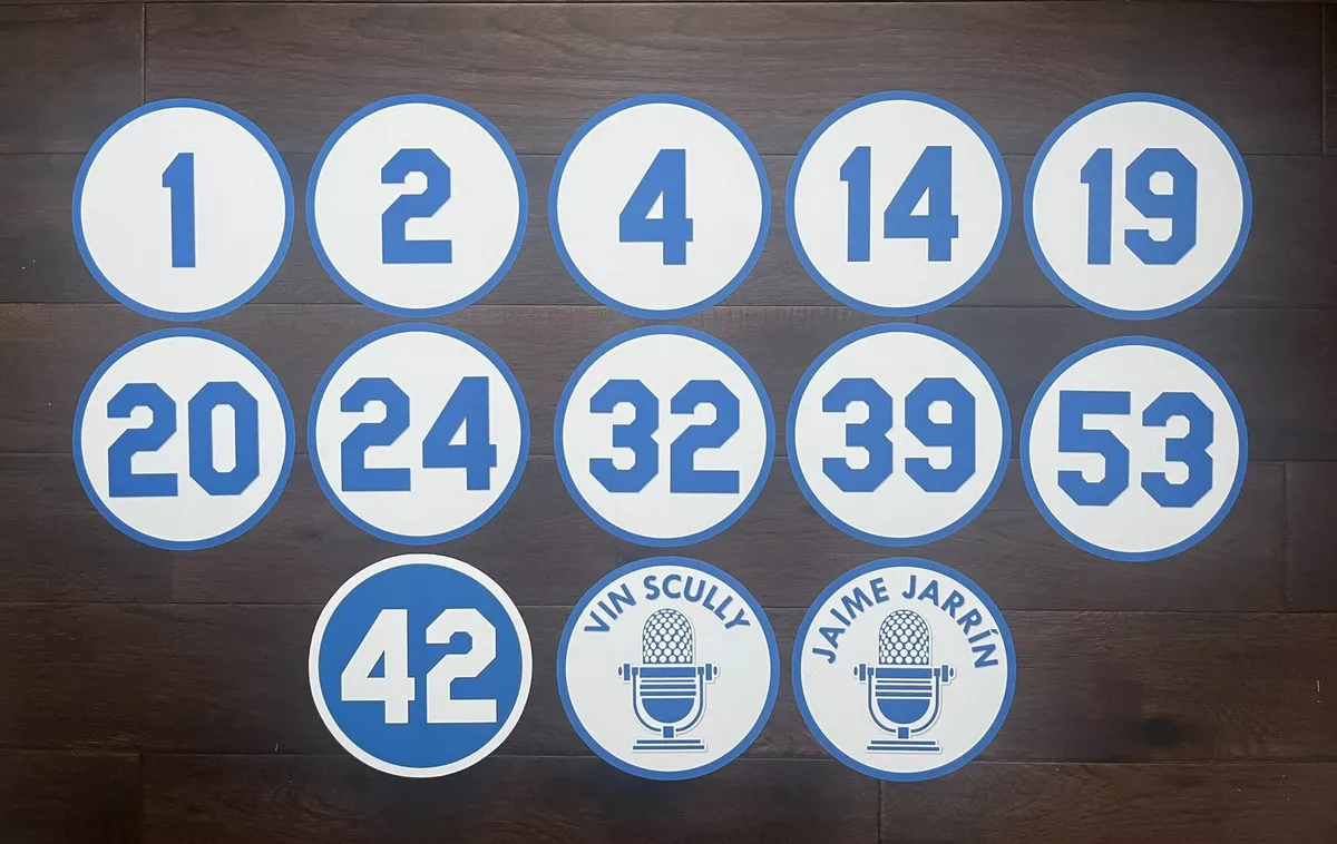 dodgers numbers font