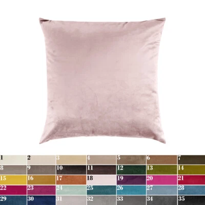 Cojín De Terciopelo Tinte Unida Cierre Cremallera 43x43 Cm Varios Colores - Imagen 1 de 2