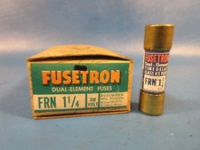 BOX of 7 Fusetron FRN1 1/4, Dual Element, Time Delay Fuses, Bussmann, LOT