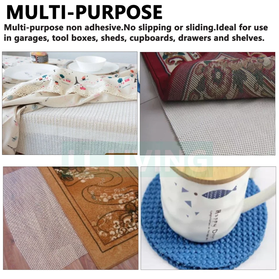 Anti Non Slip Grip Mat Underlay Liner Kitchen Carpet Drawer Cabinet Car Bulk Au - image 4 of 4